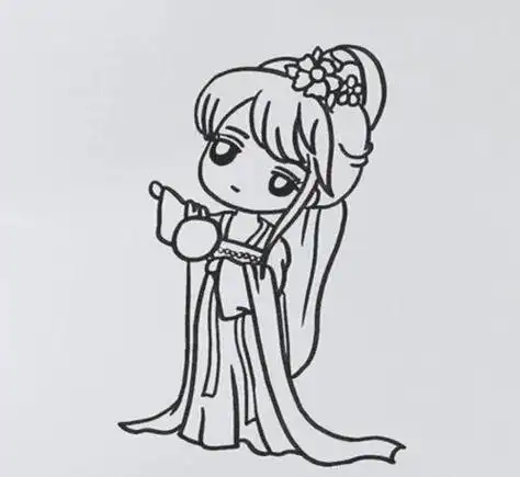 古装衣服简笔画画法步骤教程运势比较差的面相古代衣服怎么画简单又