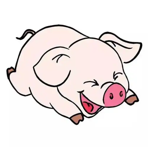 01卡通粉红小猪 02卡通小猪小猪头胖胖的小猪完成!