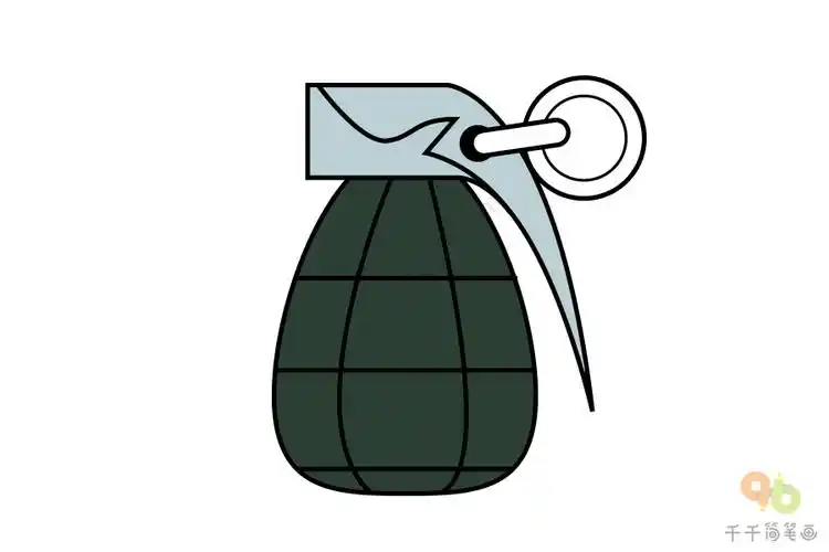 小小军事迷作战手雷简笔画图片