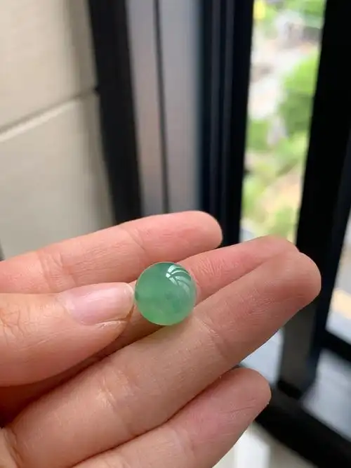 一万多的冰甜绿满色珠珠,11.7mm|翡翠单珠