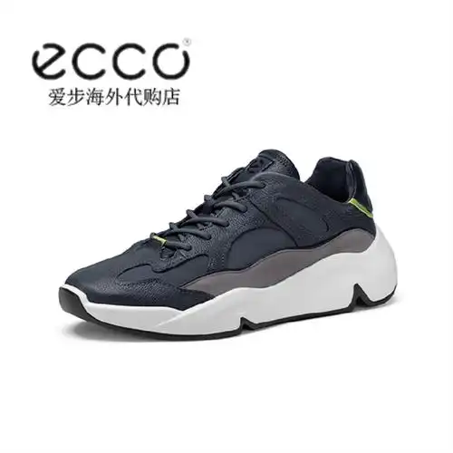 ecco爱步男鞋2021年秋新款系带运动休闲鞋拼色老爹鞋潮趣520184