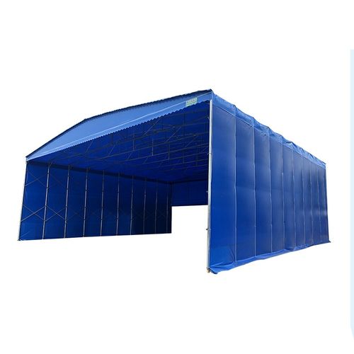 电动遥控推拉活动移动仓库物流雨棚伸缩帐篷遮阳篷