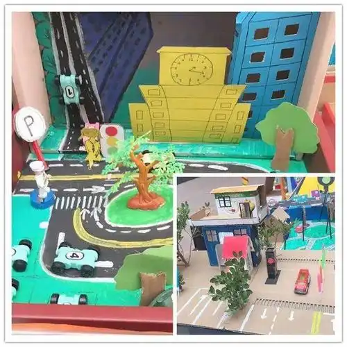 交通安全进校园 ——西安沣东第三小学开展交通安全手工制作展评活动