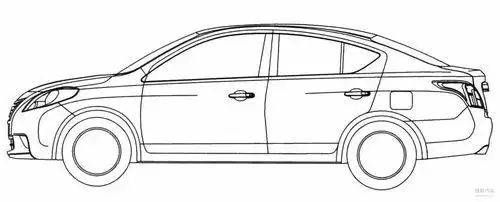 东风标志简笔画