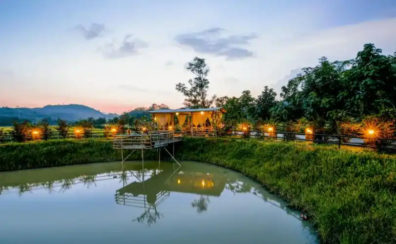 广州自驾1h藏在增城这座稻田里的花园网红民宿带娃野餐丨柒舍