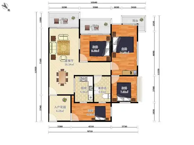 香缇湾花园户型图