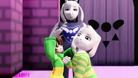 传说之下:弗里斯克和sans在羊妈面前就吵架,不怕挨打吗?