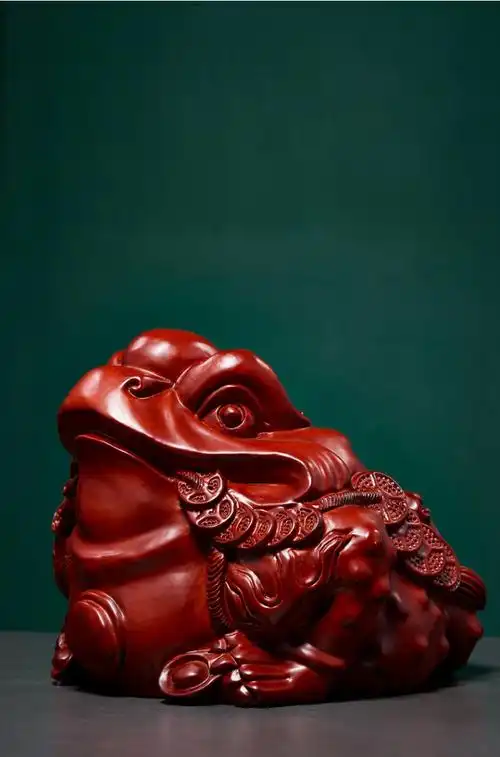 唐砖红花梨木雕金蟾招财摆件实木三足金蝉家居店铺红木雕刻金蟾蜍茶宠
