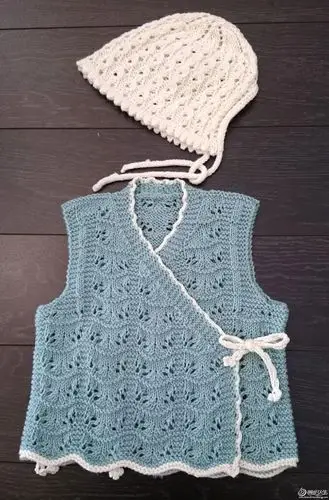 0~12个月婴幼儿和尚服马甲背心织法详图-编织教程-编织人生