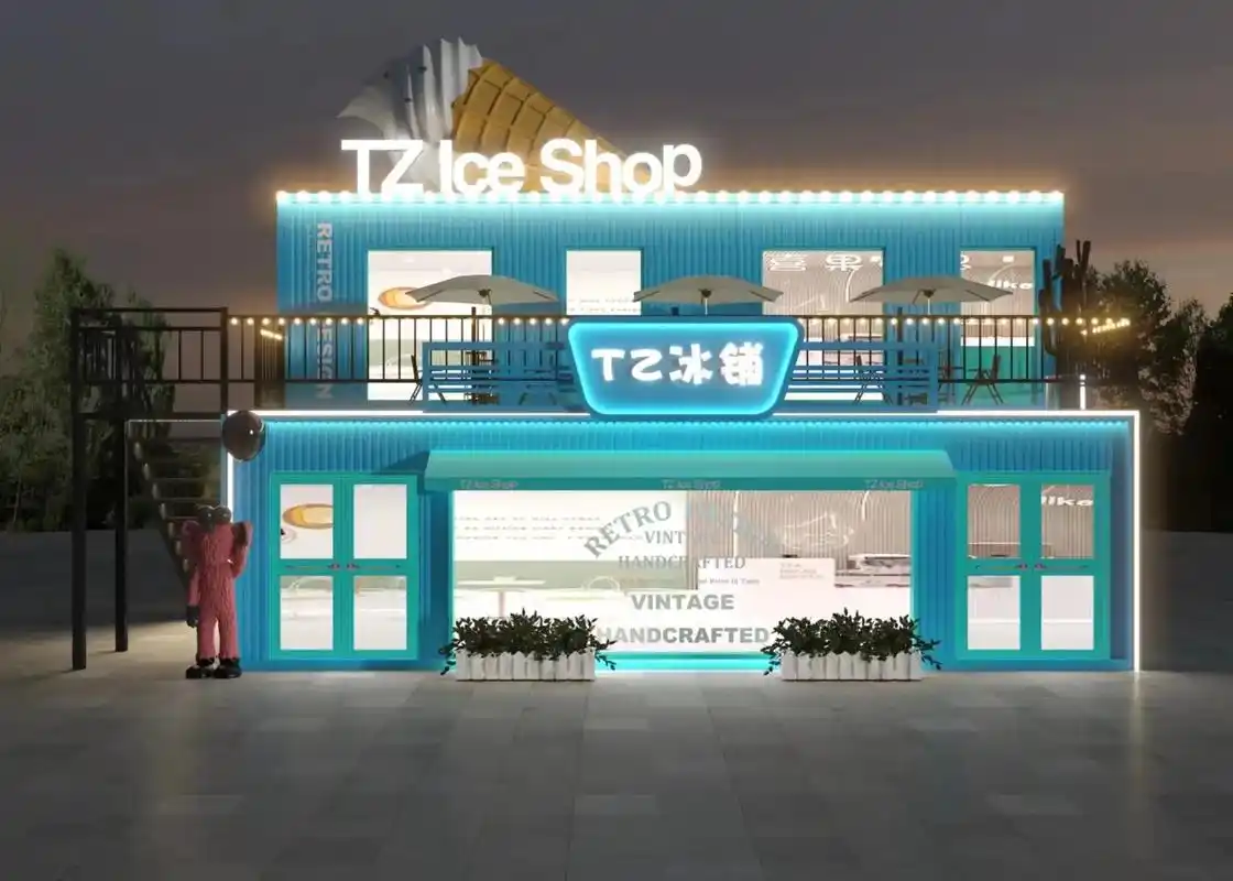 简约个性大气实体店门头设计案例欣赏.