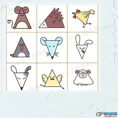 只用三角形就画出99个可爱小动物简笔画快为孩子收藏起来吧