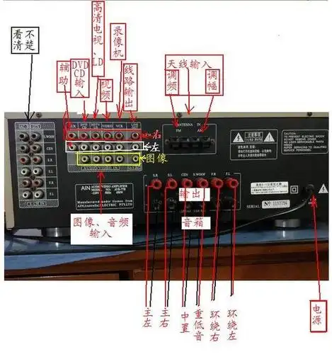 功放接线求助 如图