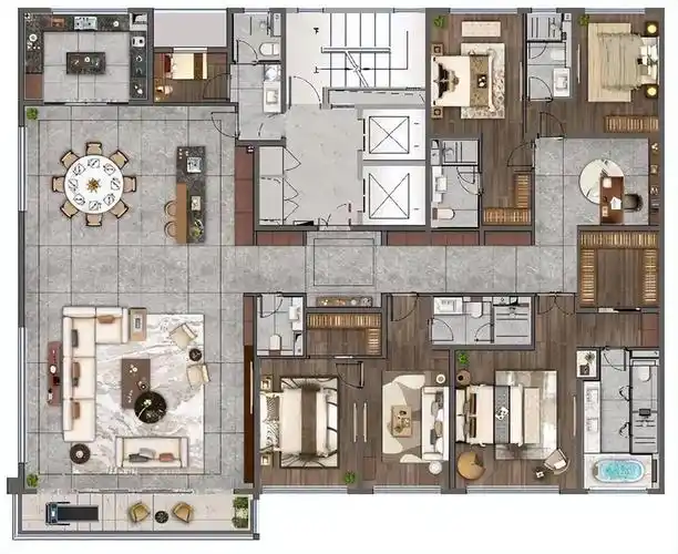 400平米的奢华大平层,确实让人艳羡 | 360房产网