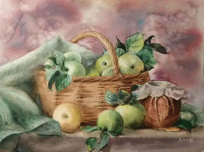 水彩静物附步骤图