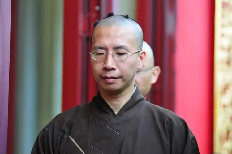 钟茂森博士的母亲赵良玉老师送子出家的祝愿祝贺文