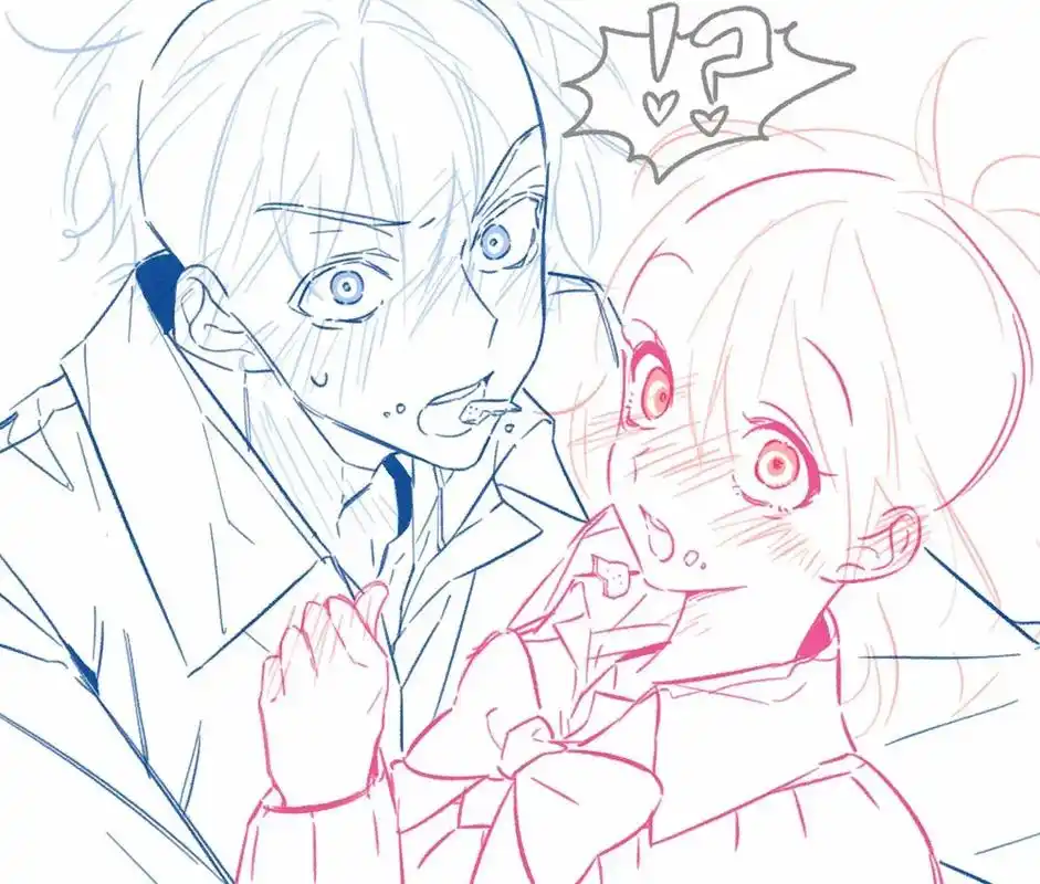 绝美的双人cp素材模板,太香了!#一起学画画 - 抖音