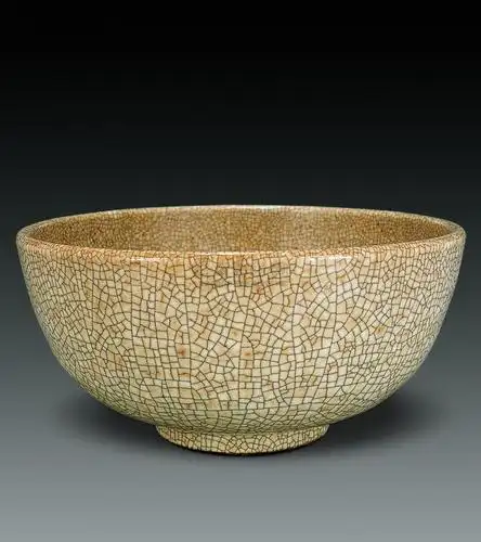 【清乾隆 哥窑开片大碗】拍卖品_图片_价格_鉴赏_清代单色釉瓷器_雅昌