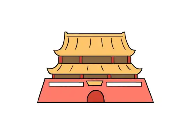 故宫简笔画 故宫简笔画画法步骤 - 天奇生活