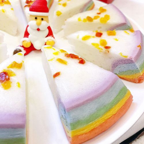 果粒多彩虹糕粗粮营养糕点酒店特色花式点心发糕方便早餐280克