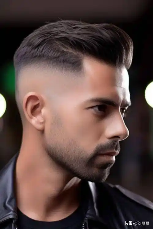 选两侧铲短头顶向后梳发型,时尚帅气很有派头_魅力十足_头发_气质