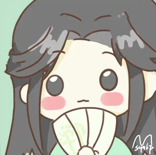 墨家四宝的大头头像插画图片壁纸