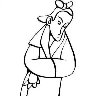 古人简笔画男诗人