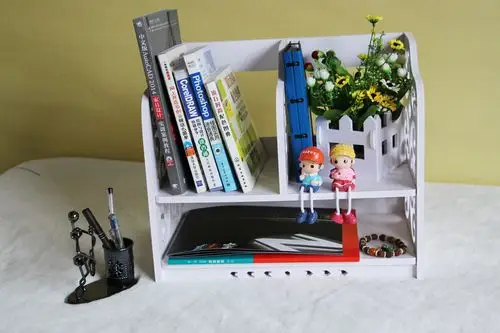 厂家直销 环保创意办公简易书架 桌面桌上小书架置物架收纳架