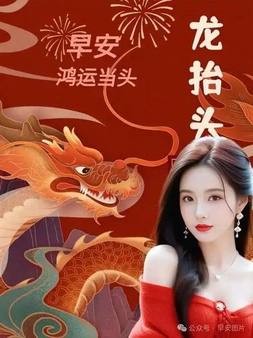 龙抬头早安漂亮祝福图片|龙年|富贵|好运|二月二|吉祥如意_网易订阅