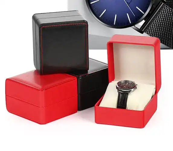 手表礼盒空盒七夕情人节手表盒pu皮单个表盒子礼品盒包装盒手饰品收藏