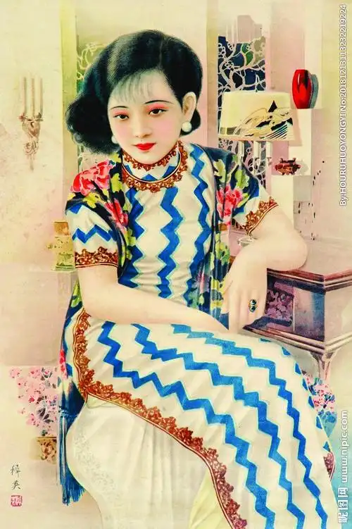 民国老上海月份牌图片