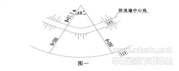 弯道施工简捷放线法
