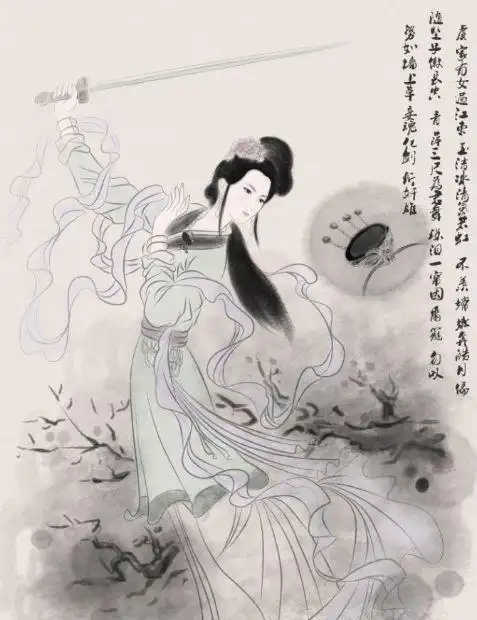 楚汉战争时期著名的项羽夫人虞姬;在文学,音乐上都有独特成就的"竹林