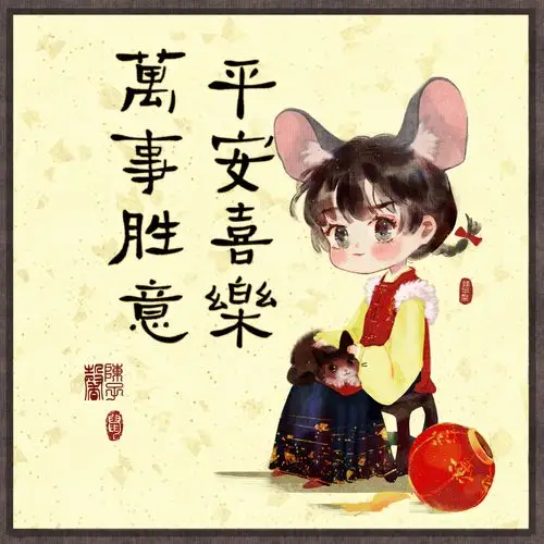 新的一年,平安喜乐,万事胜意,同时也要健健康康,加油!