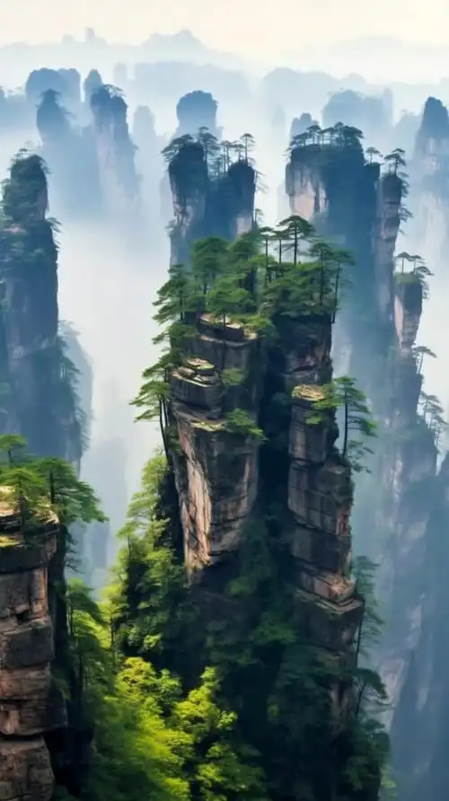 让人震撼的张家界航拍视角25张美图