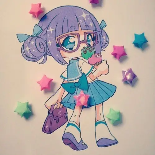 un personaje que invente para probar colores, s