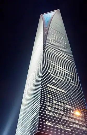 简笔画上海世贸大厦简笔画世界城市建筑简笔画环球金融中心大厦简笔画