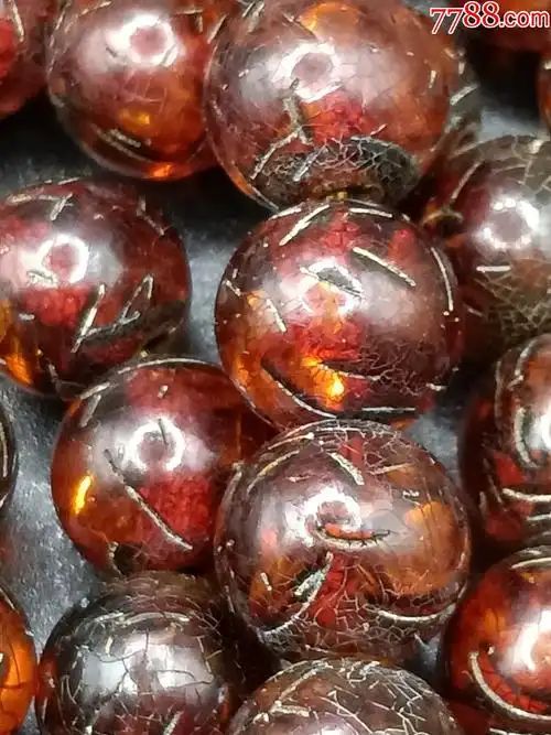 清代老琥珀手链