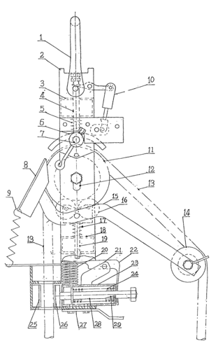 cn2460125y_先减速后刹停的双缓冲防坠保险器失效