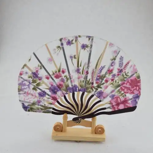 中国风手工复古夏季折扇 工艺折叠丝绸大绢刀扇 景区热卖批发