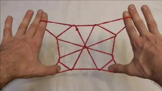 老外翻花绳  几步教你学会蜘蛛网90