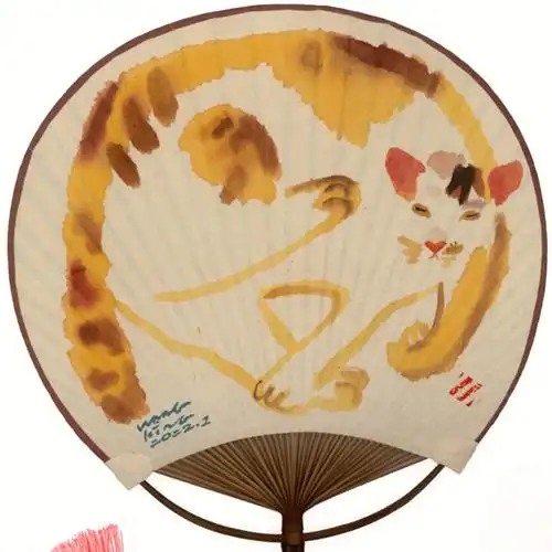 圆扇子是平面绘画的创作子宫已收藏