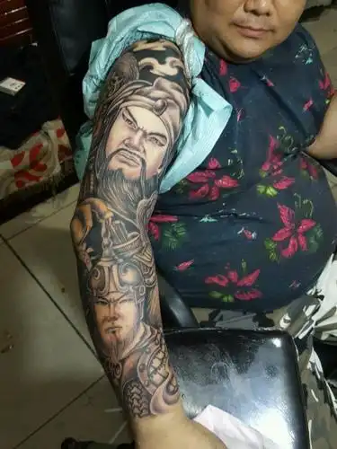 五虎将_纹身图案手稿图片_徐小明的纹身作品集