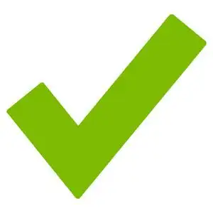 好打勾平面矢量图标插画