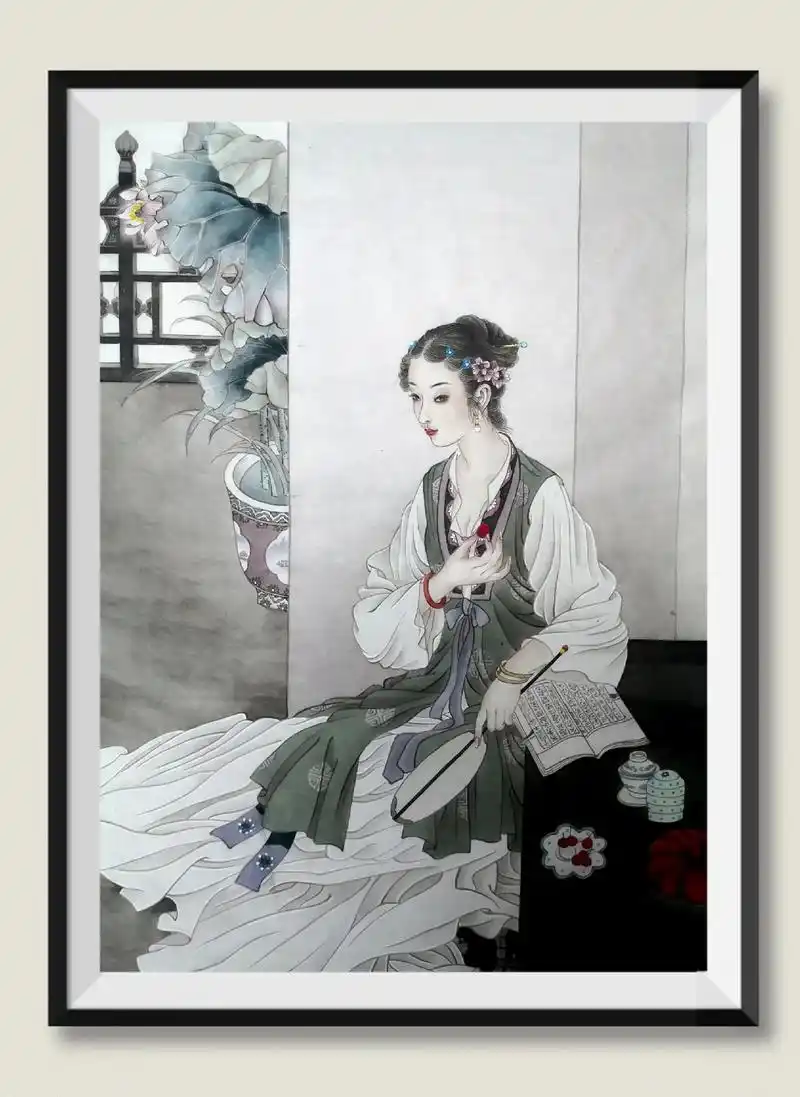 工笔仕女,我的临摹作品,画于辛丑年仲春. - 抖音
