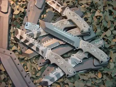 tops钢鹰107d一把重型战斗刀欣赏帖