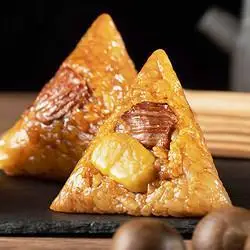 cafine刻凡端午正宗嘉兴粽子板栗肉粽*2枚 鲜肉粽*2枚