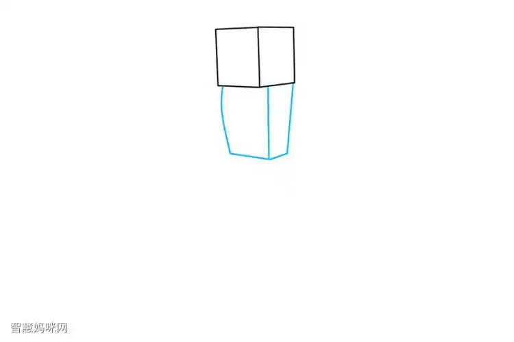 我的世界末影人怎么画