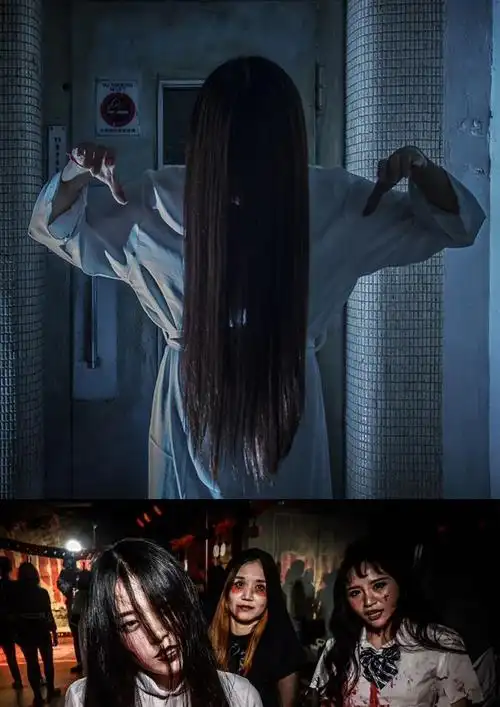 贞子服装女鬼 白发魔女传服装万圣节cosplay鬼屋道具演出恐怖装扮