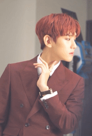 边伯贤gif绅士gif侧脸gif气质高雅gif