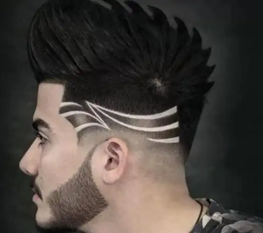 欧美风潮男个性雕刻图案发型 酷就一个字_男生发型_西子美发网